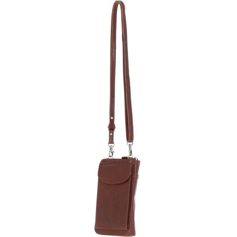 Chestnut Leather Strap Purse