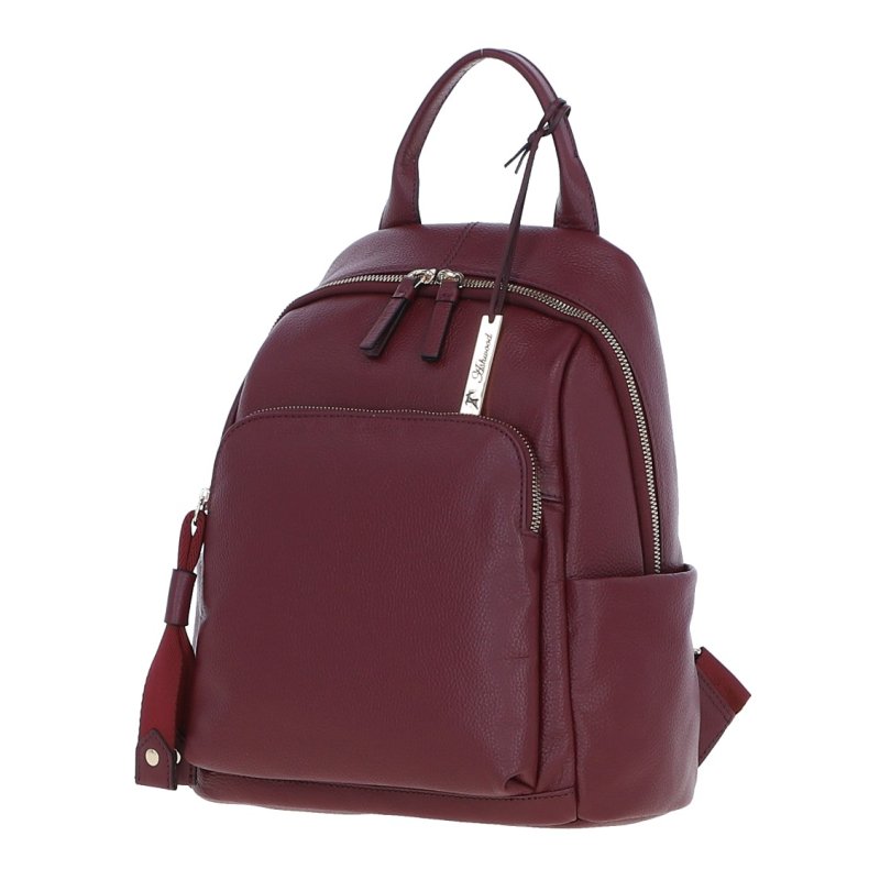 Bordeaux Leather Backpack