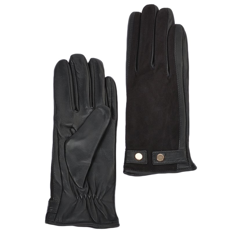 Ladies Black Leather Gloves