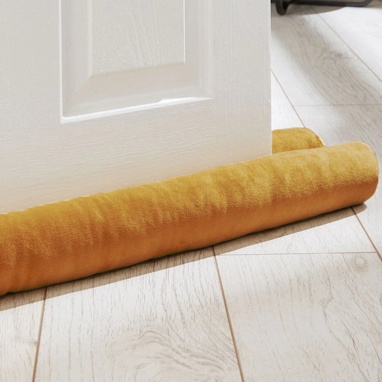 Catherine Lansfield Ochre Double Sided Draught Excluder