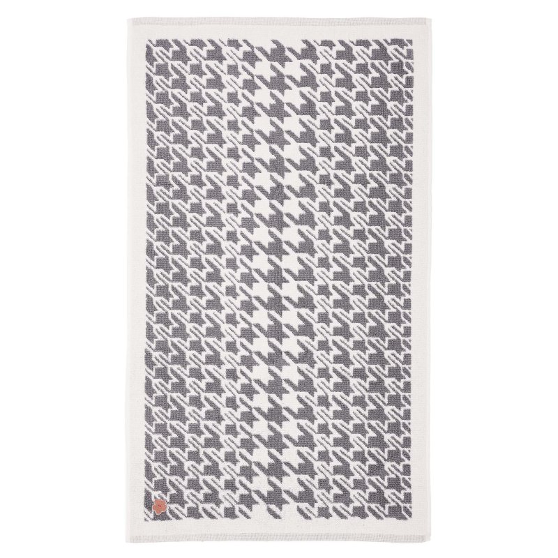 Ted Baker Houndstooth Geo Bath Mat Charcoal