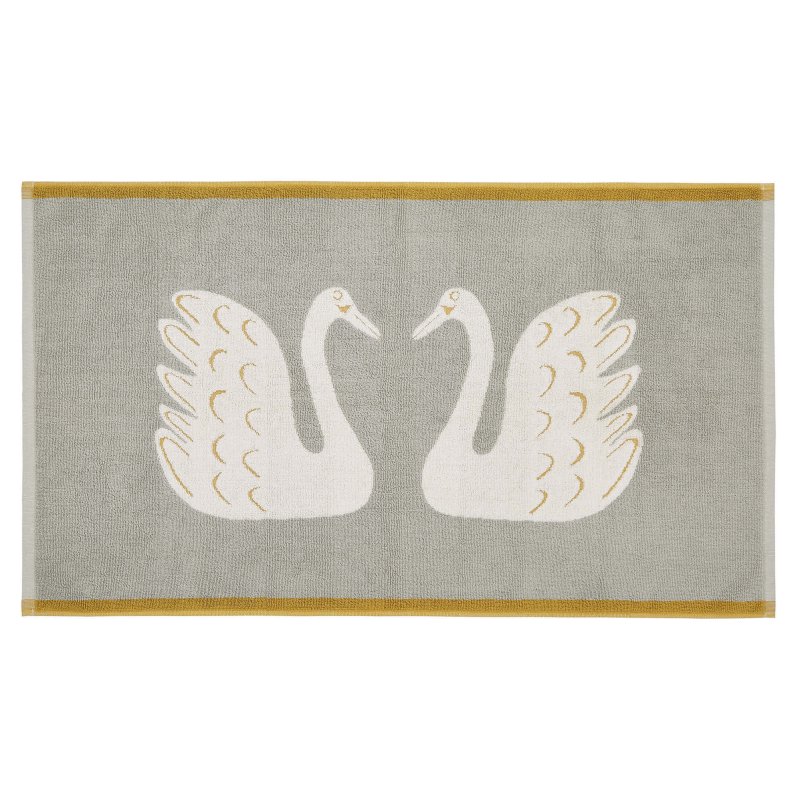 Scion Swim Swam Swan Bath Mat Pebble