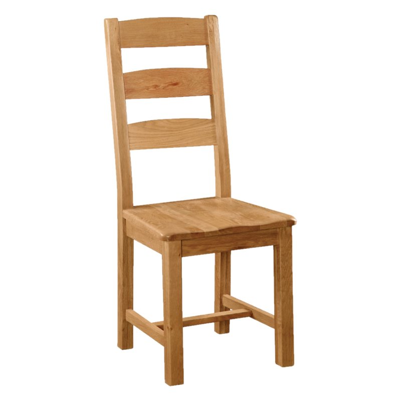 Chester Slatted Wooden Dining Chair on a white background