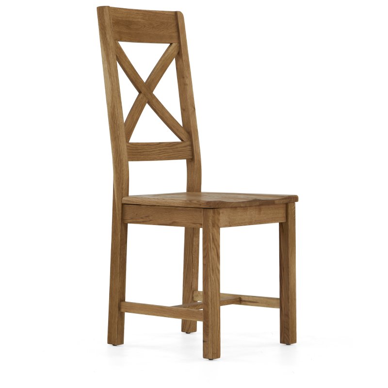 Chester Cross Back Wooden Dining Chair on a white background