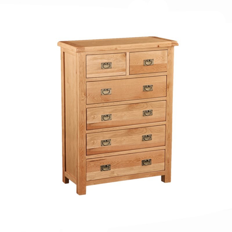 Chester 2 Over 4 Drawer Chest on a white background