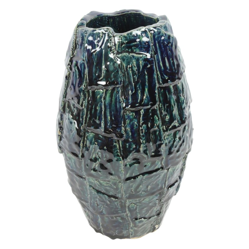 Felicitas Tall Round Dark Blue Vase