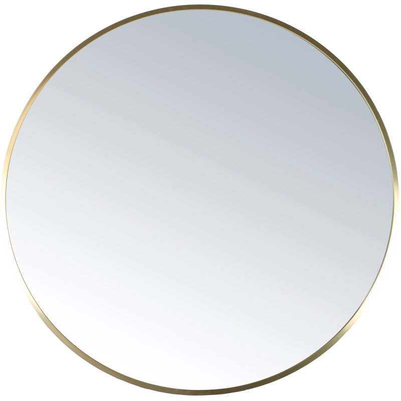 Luxure Round Gold Mirror