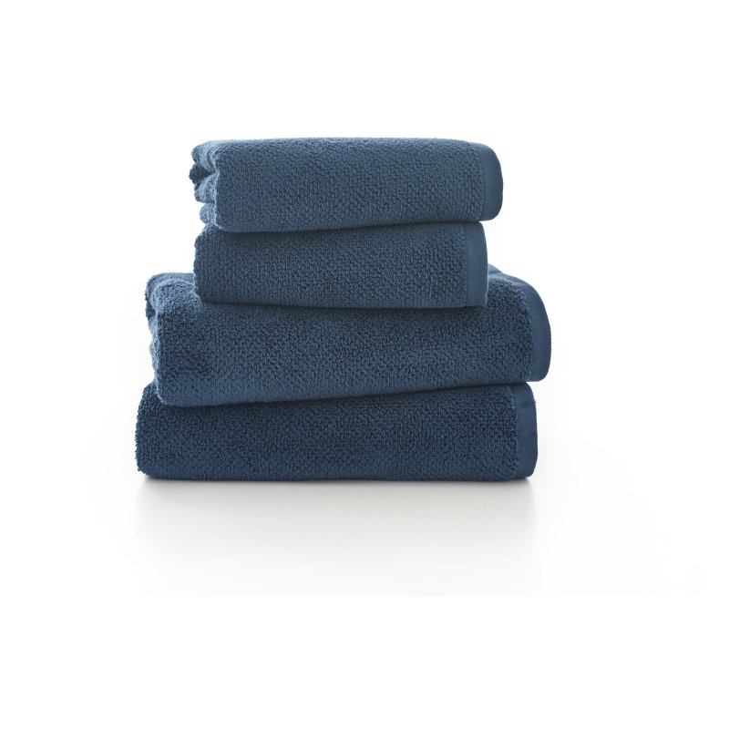 Deyongs Romeo Towels Navy on White