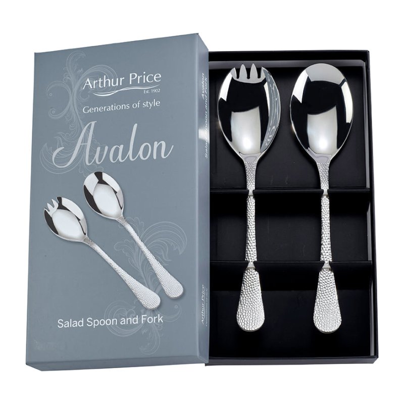 Arthur Price Avalon Boxed Salad Serving Spoon & Fork