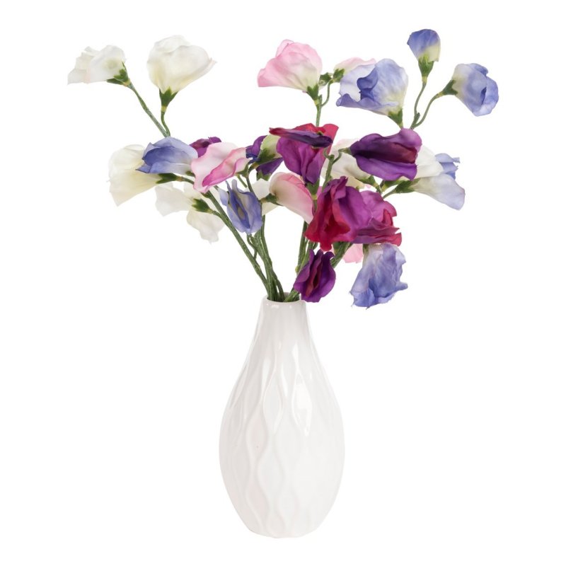 Floralsilk Sweet Peas In Porcelain