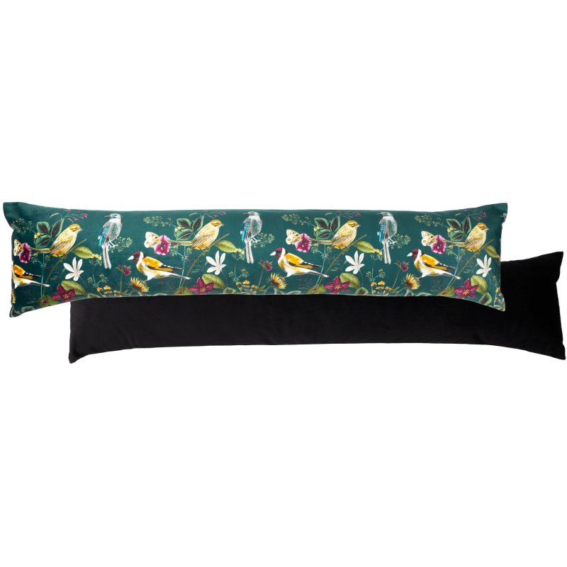 Midnight Garden Teal Bird Draught Excluder