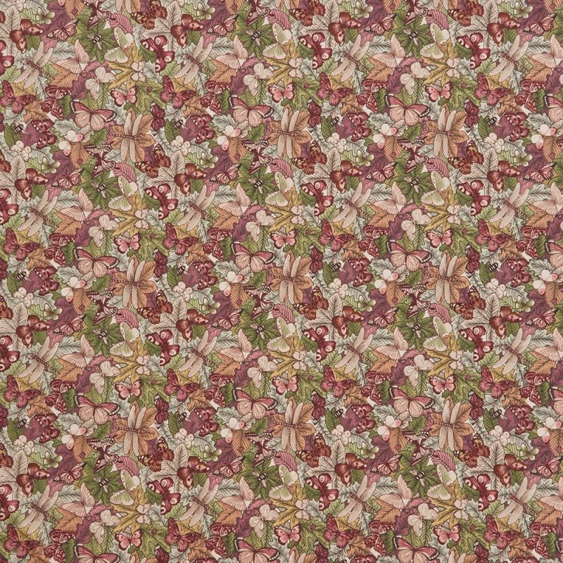 Botanist Coral Matt PVC Fabric