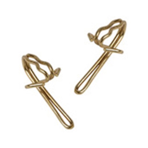 20 Pack Of Brass Curtain Hooks