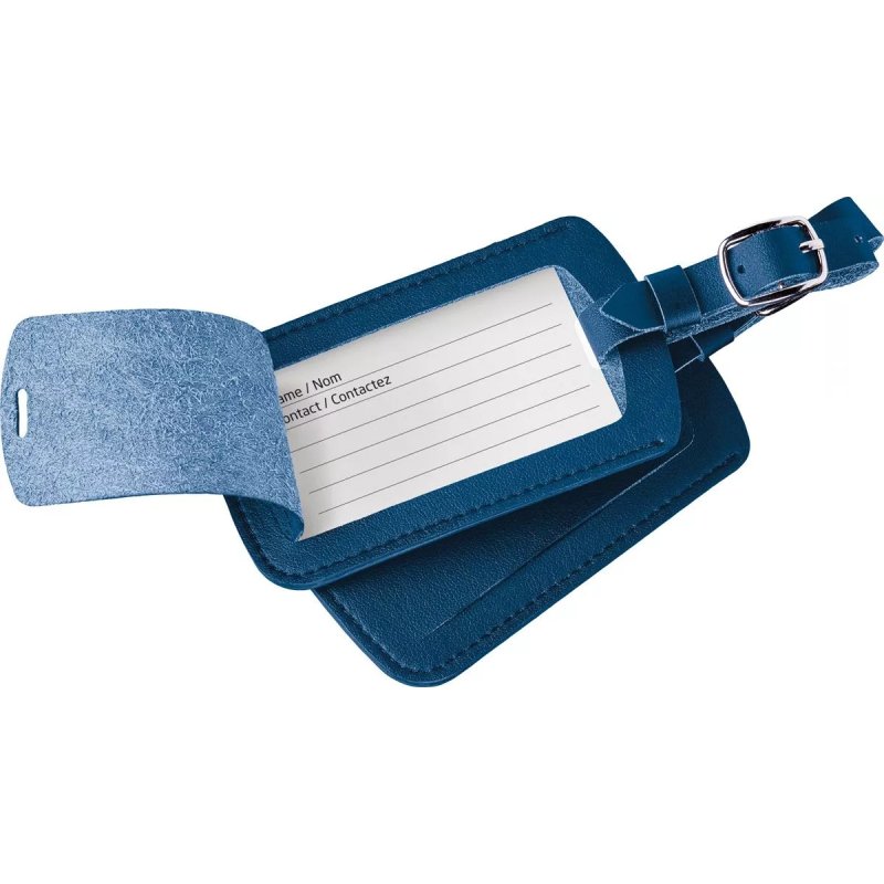 Go Travel Pack Of 2 Classic Blue Luggage Tags label visible