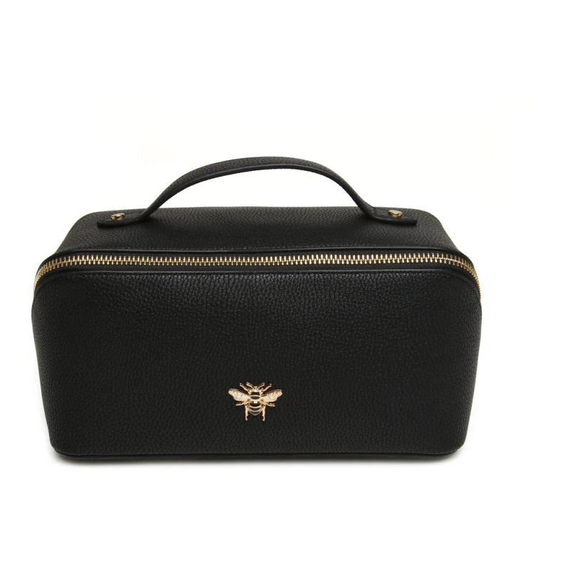 Alice Wheeler Black Mini Train Case front