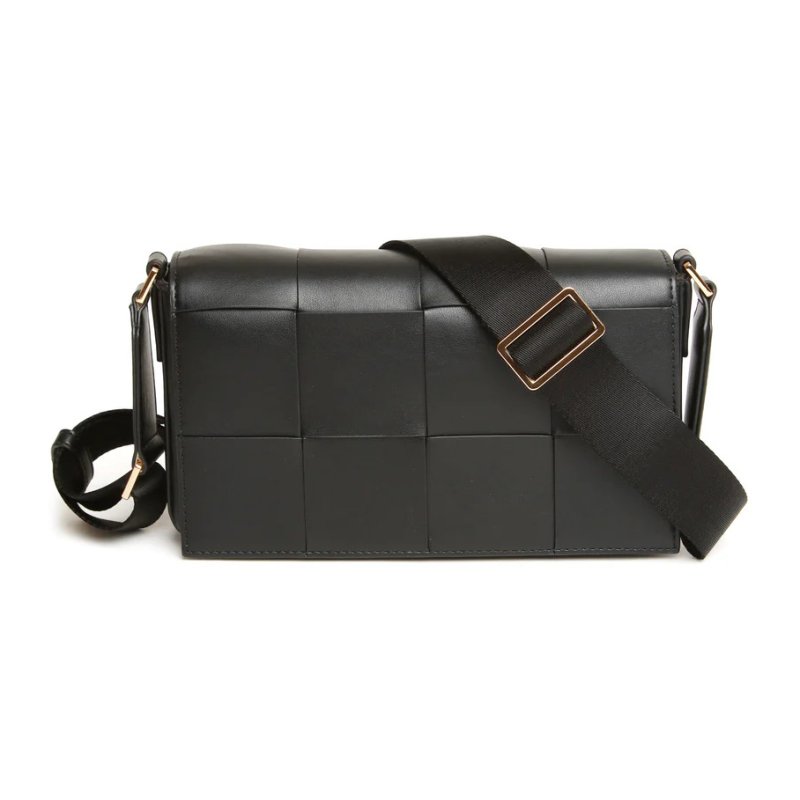 Alice Wheeler Black Lisbon Crossbody Bag front