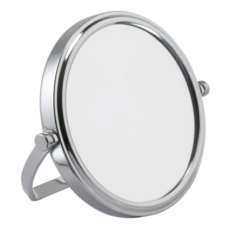 Alice Wheeler Chrome 7x Round Mirror Small