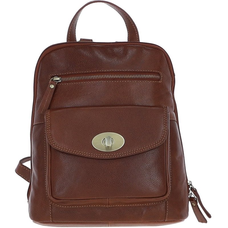 Ashwood Leather Tan Backpack front