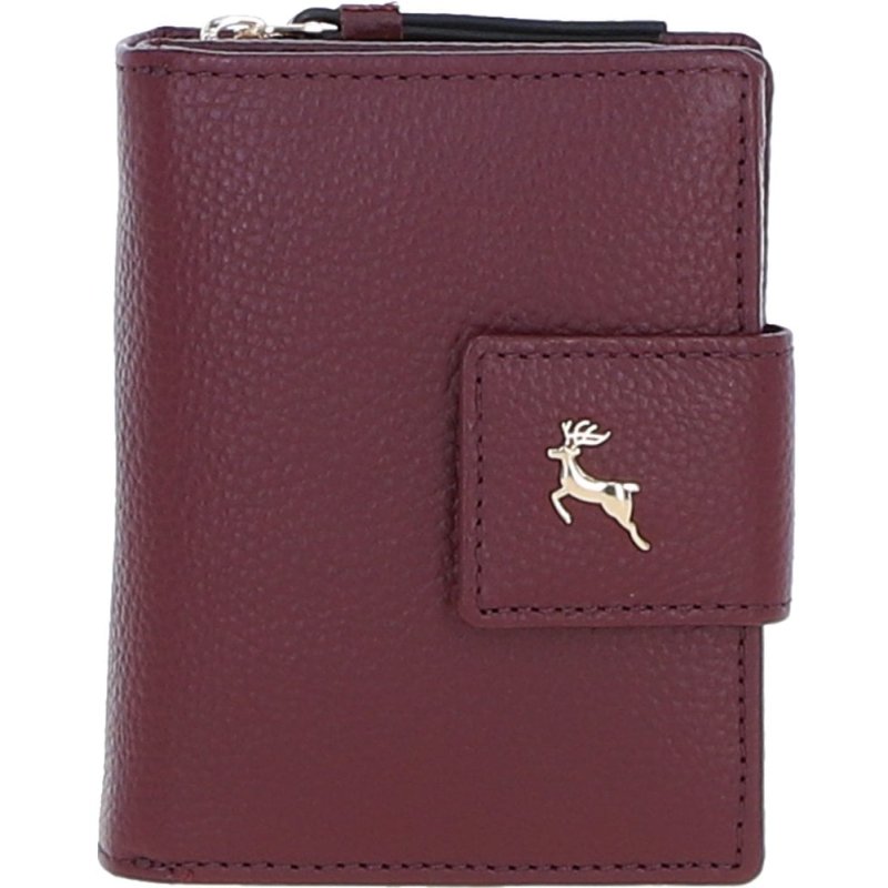 Ashwood Leather Wine RFID Secure Purse front