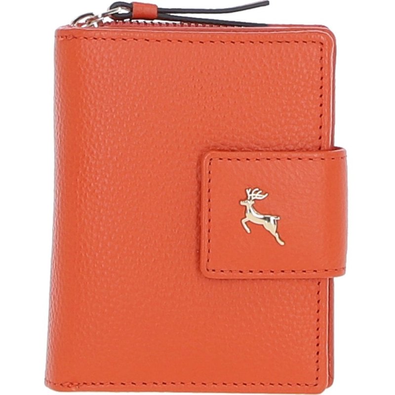 Ashwood Leather Orange RFID Secure Purse front