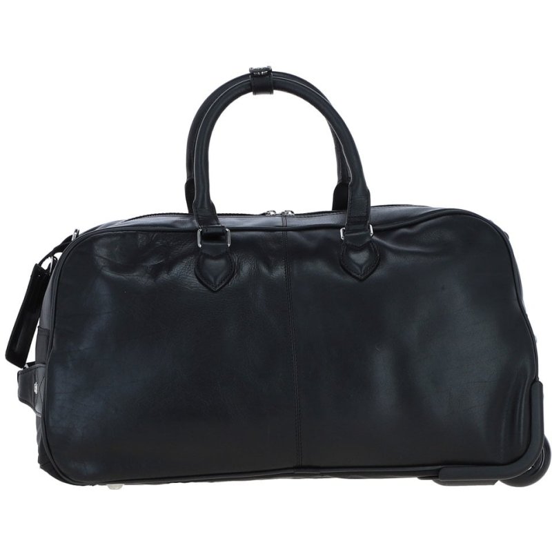 Ashwood Leather Ashwood Leather Black Holdall With Detachable Shoulder Strap