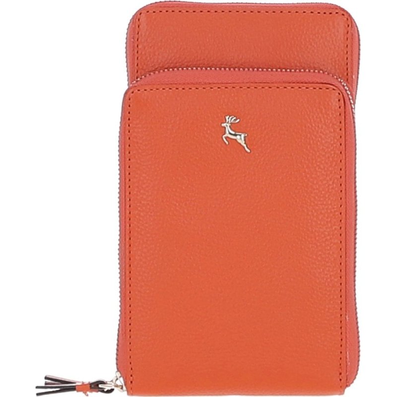 Ashwood Leather Ashwood Leather Orange Phone Bag