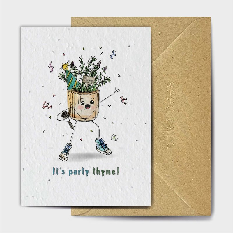 The Seed Card Company Its Peanut Butter Birthday Thyme Card