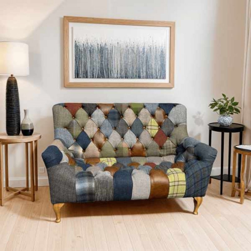 Bamford Club Patchwork 2 Seater Sofa lifestyle image of the sofa