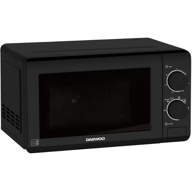 Daewoo 700W 20L Black Microwave