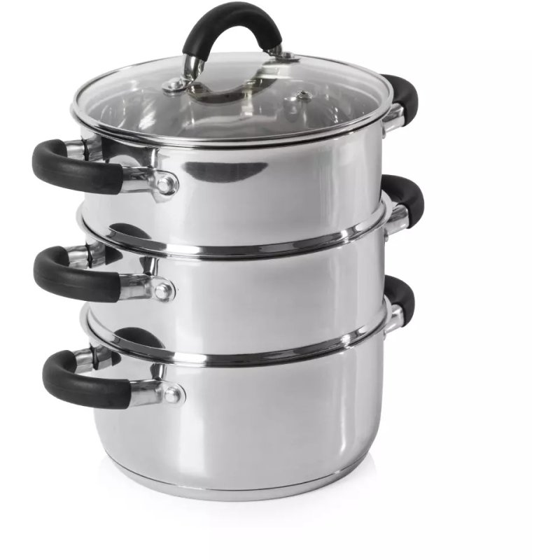 Tower Essentials 3 Tier Stainless Steel Steamer