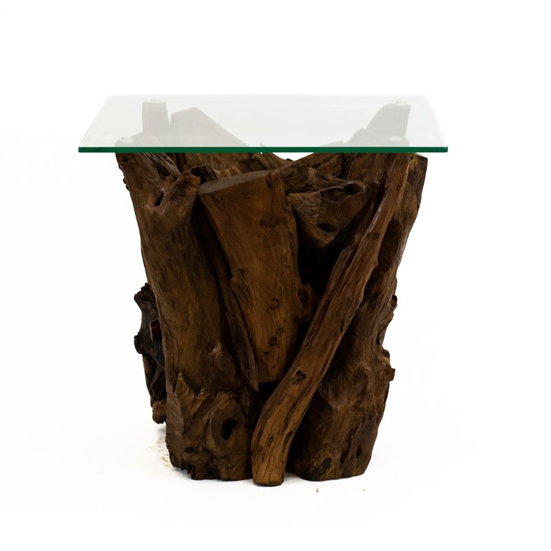 Woodland Collection Square Side Table on a white background