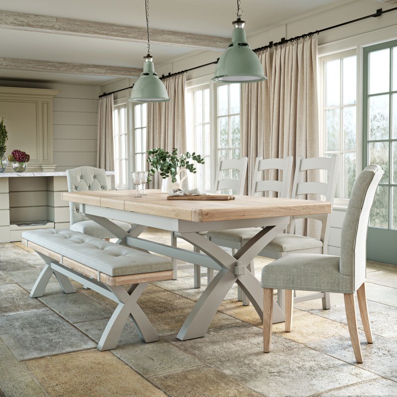 Thornham Cross Leg Extending Dining Set