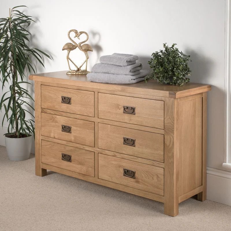 Norfolk Oak Editions 6 Drawer Chest lifestyle image