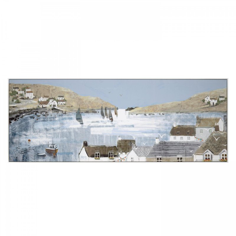 Art Marketing Blue Bay View Wall Art cut out