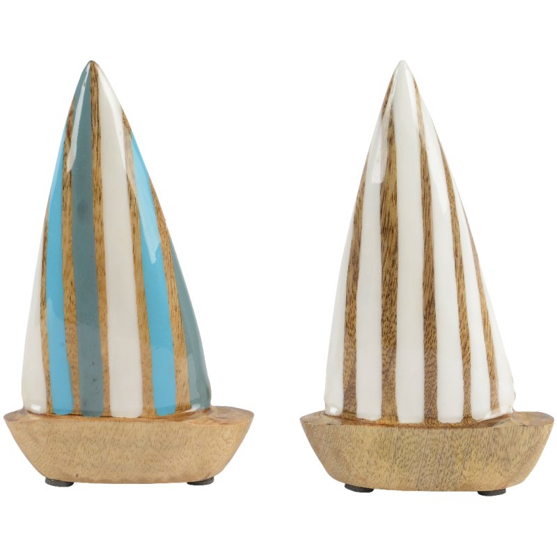 Kaemingk Kaemingk Mangowood and Enamel Boat Ornament