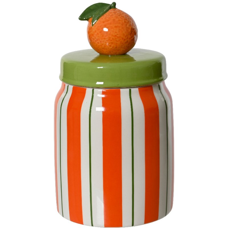 Kaemingk Kaemingk Orange Striped Jar