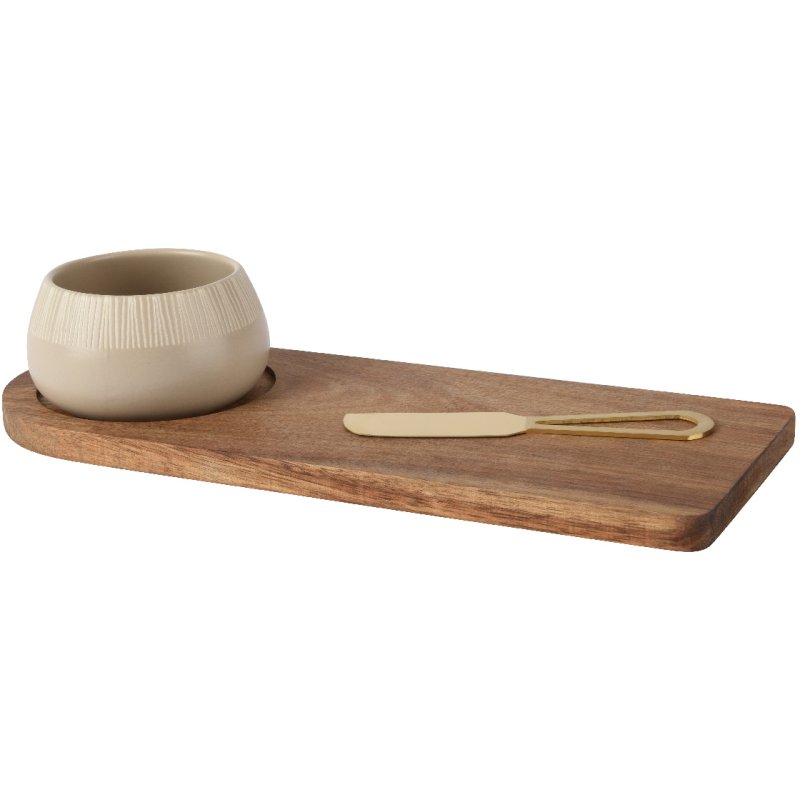 Kaemingk Kaemingk Acacia Wood Tapas Set with Cheese Knife