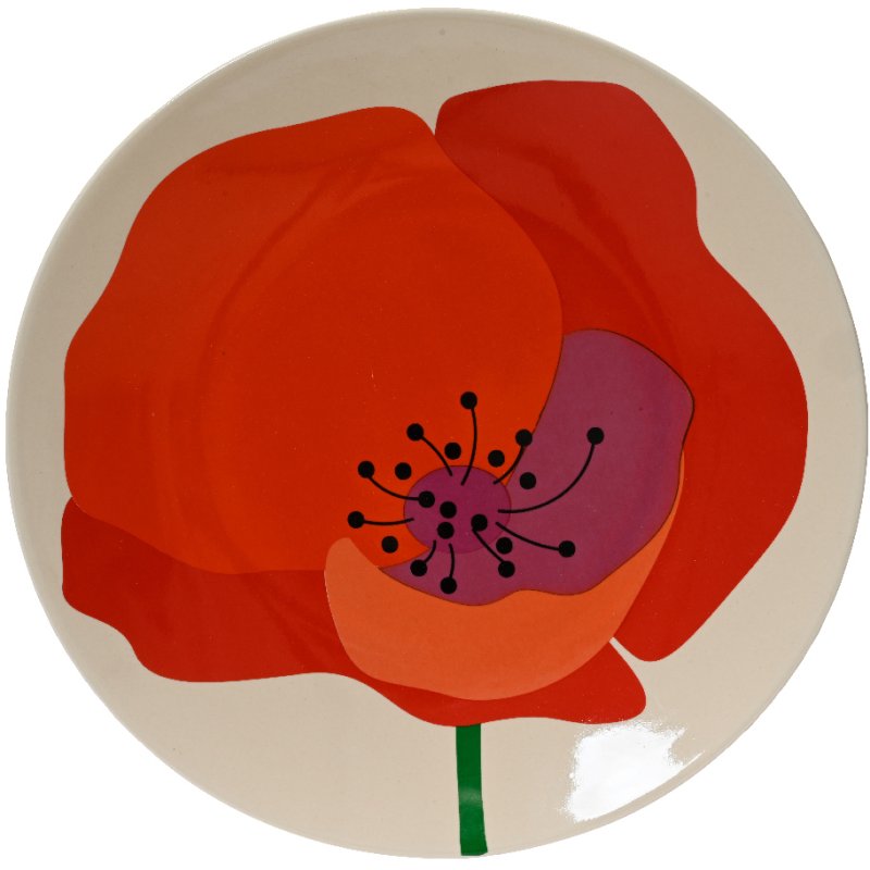 Kaemingk Kaemingk Porcelain Poppy Plate