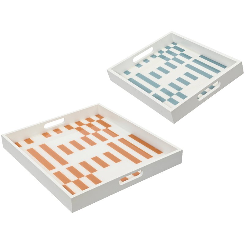 Kaemingk Kaemingk Geometric Print Serving Tray