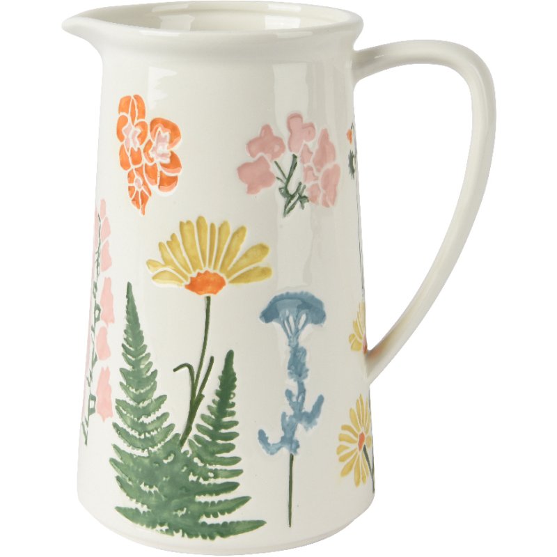 Kaemingk Kaemingk Glossy Flower Patterned Jug