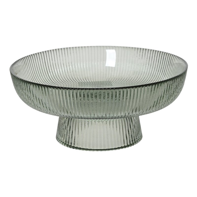 Kaemingk Kaemingk Textured Glass Pedestal Serving Plate