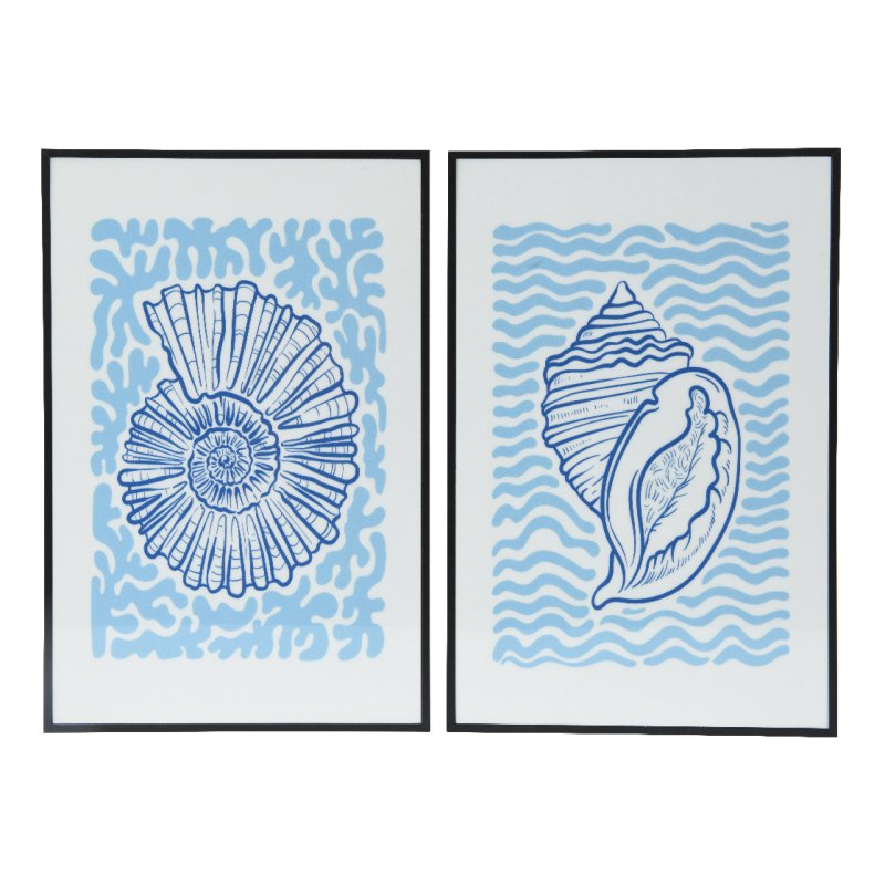 Kaemingk Kaemingk Blue Framed Shell Print