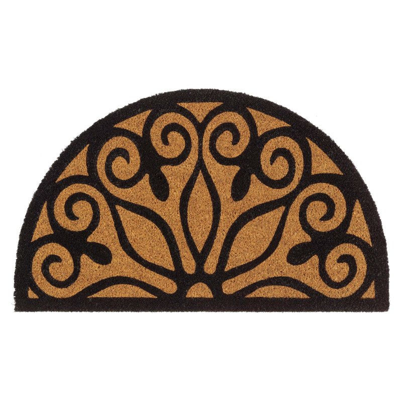 Hug Rug My Mat Coir Half Moon Scroll 45x75cm