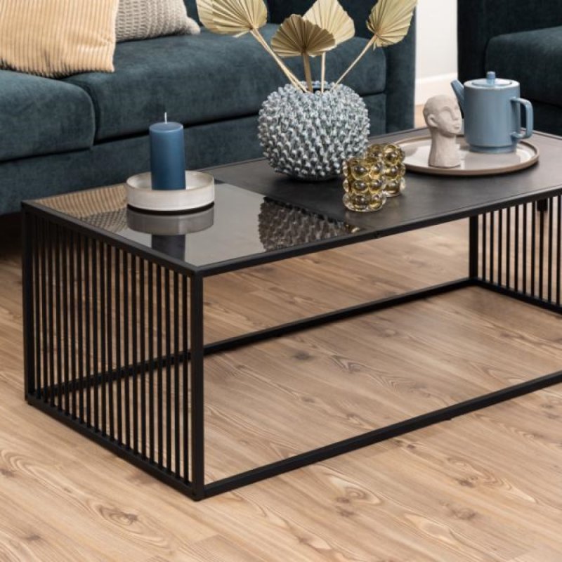 Metro Black Rectangular Coffee Table lifestyle image