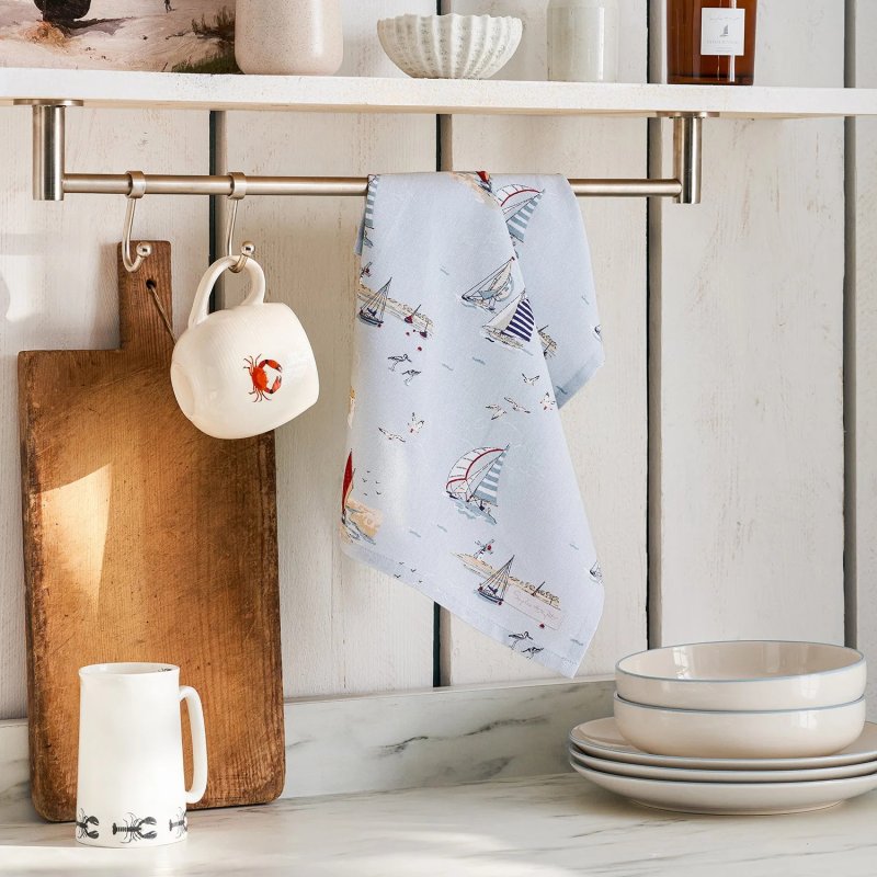 Sophie Allport Sophie Allport Coastal Boats Tea Towel