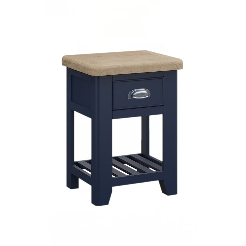 Heritage Editions Blue Large Bedside Cabinet on a white background