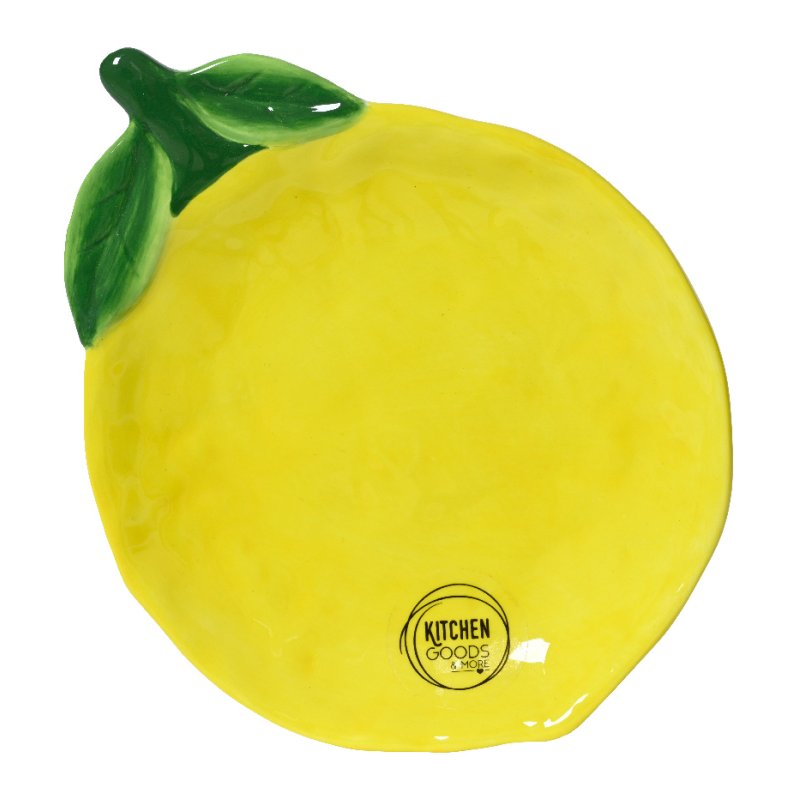 Kaemingk Dolomite Lemon Shiny Lemon Plate