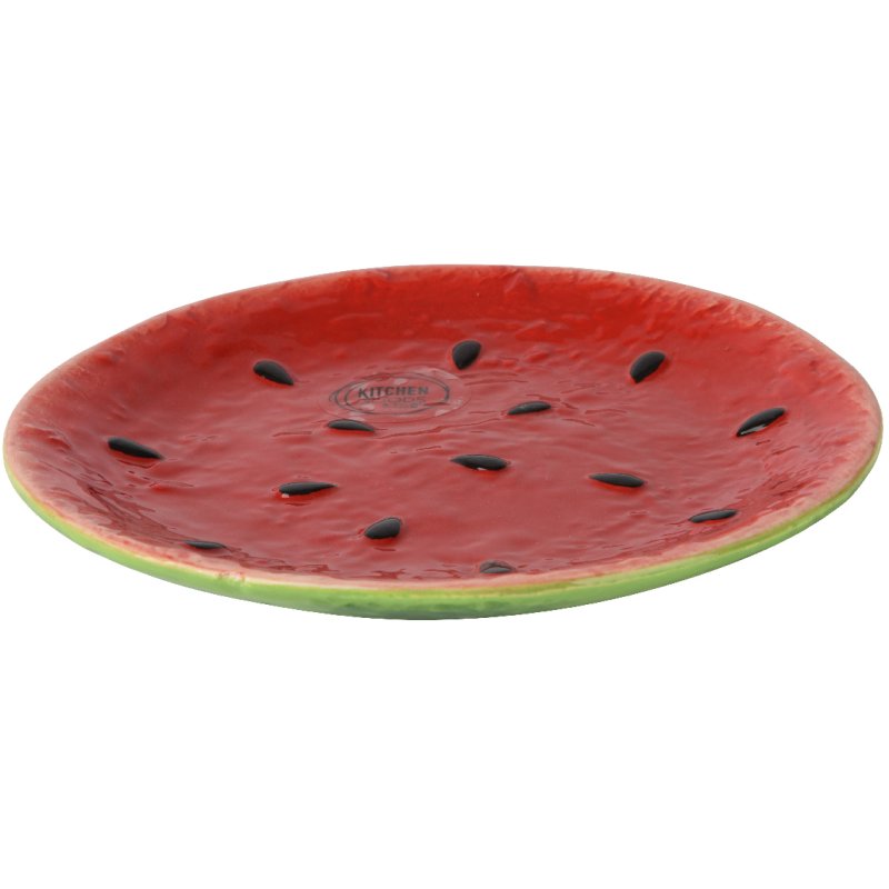 Kaemingk Dolomite Shiny Watermelon Breakfast Plate