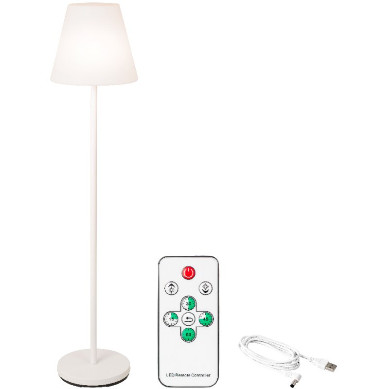 Kaemingk Outdoor LED Floor Lamp White