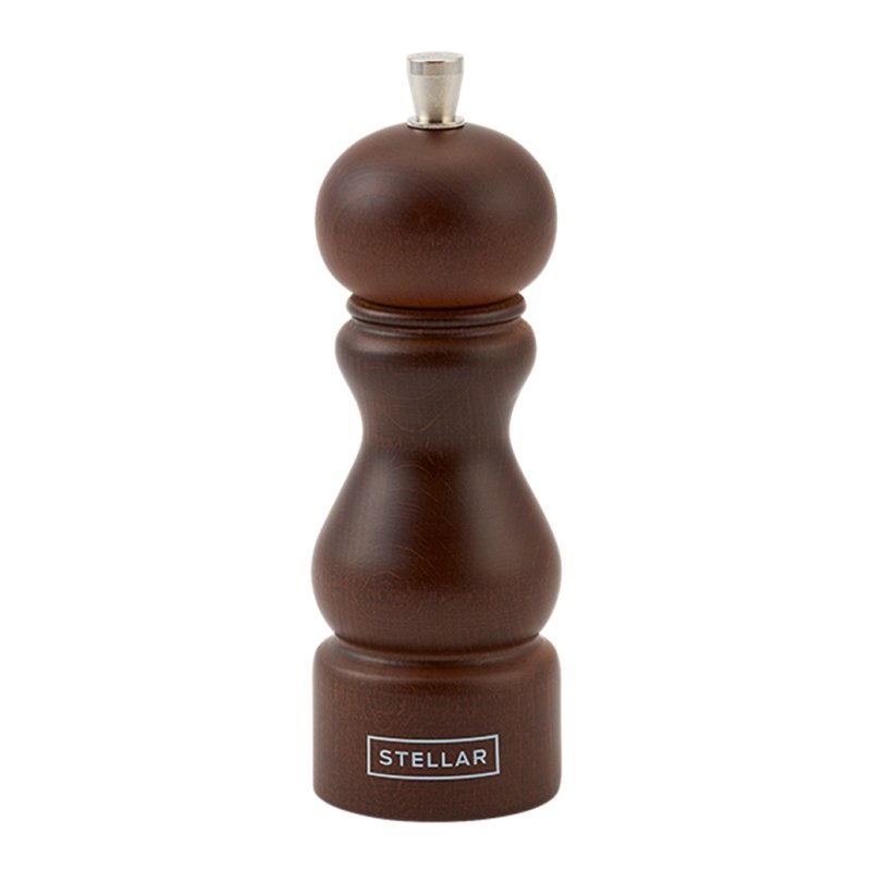 Stellar Kitchen Pepper Mill Natural Dark 14cm